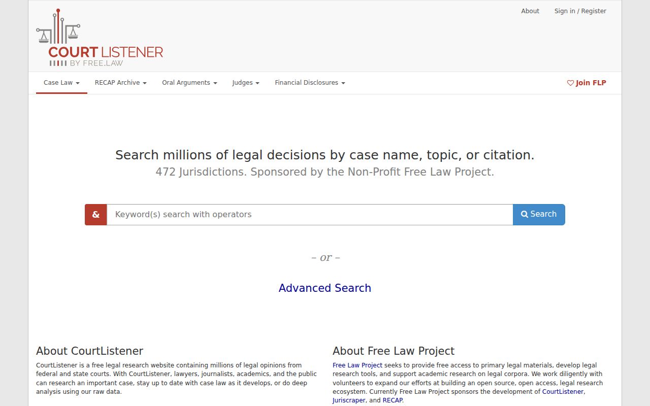 Lee County case search reference to CourtListener RECAP archive