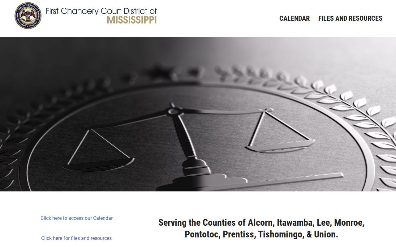 Lee County civil docket First Chancery District calendar source