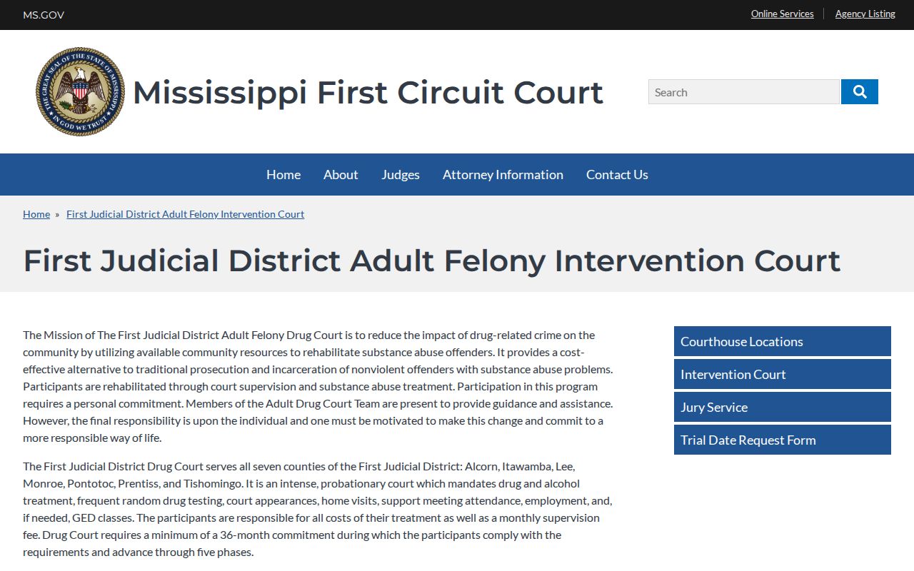 Lee County criminal docket adult felony intervention court information